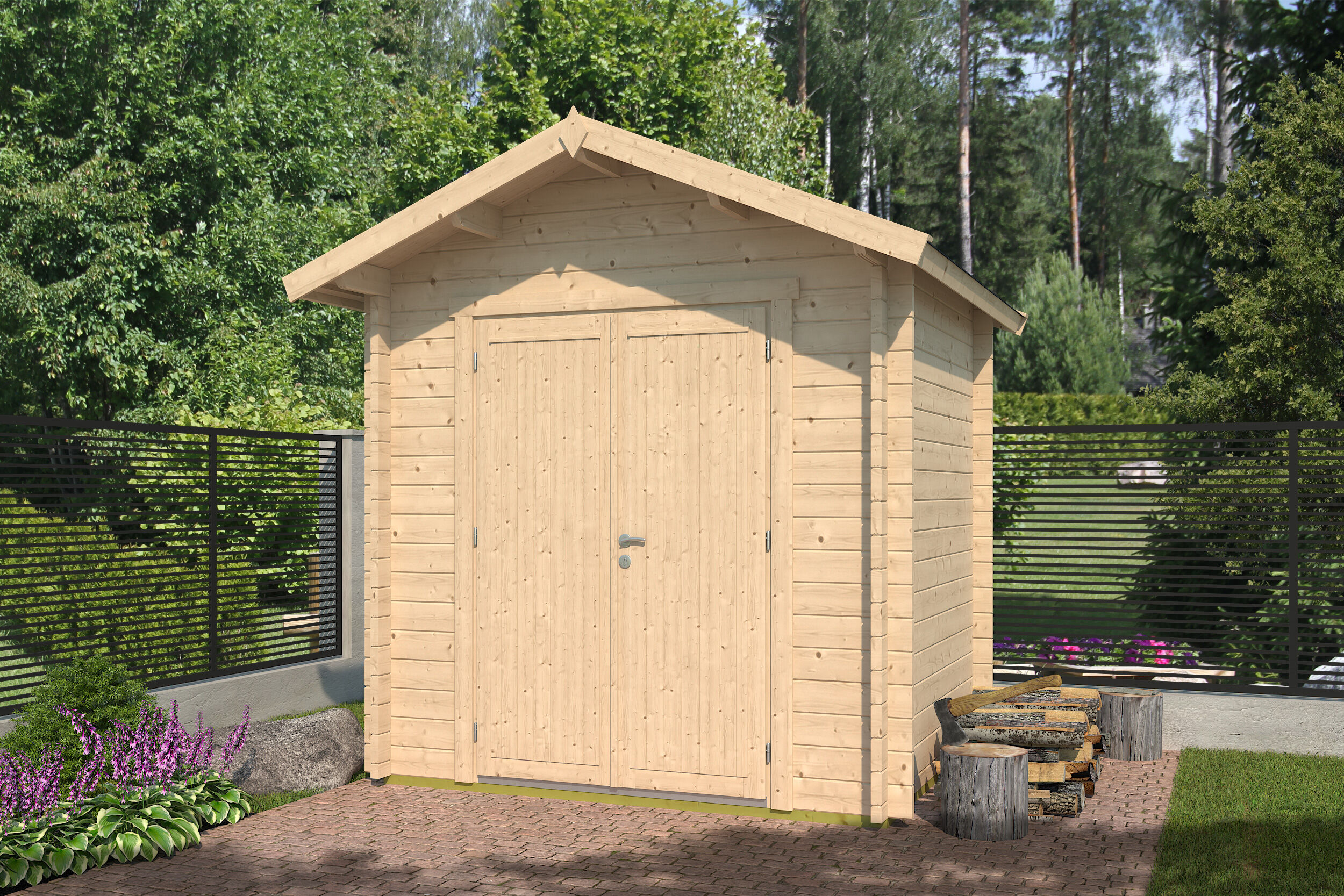 26% Rabatt ! Fjordholz Gartenhaus Modell Lexi 44 C Premium