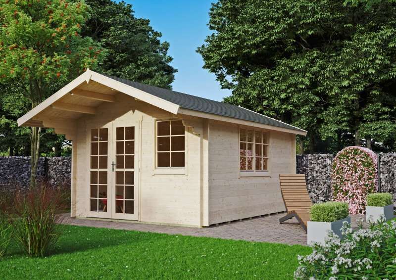 Gartenhaus 44 Mm Wandstrke 2 Rume