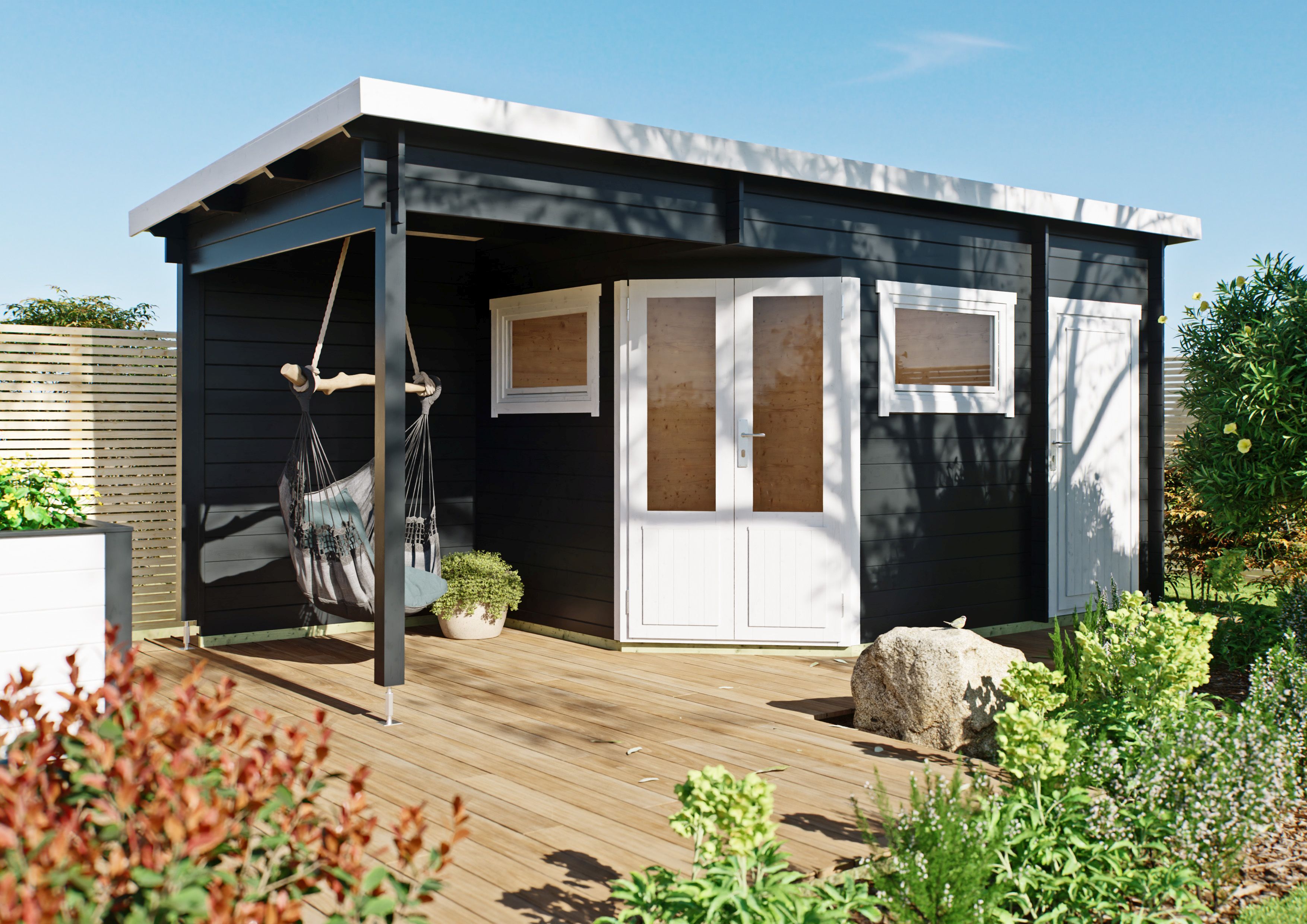 Fjordholz 5-Eck Gartenhaus Modell Leva 2E| Rabatt: 26%|6x3m