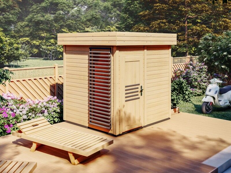 Fjordholz Saunahaus Modell Peetje 40