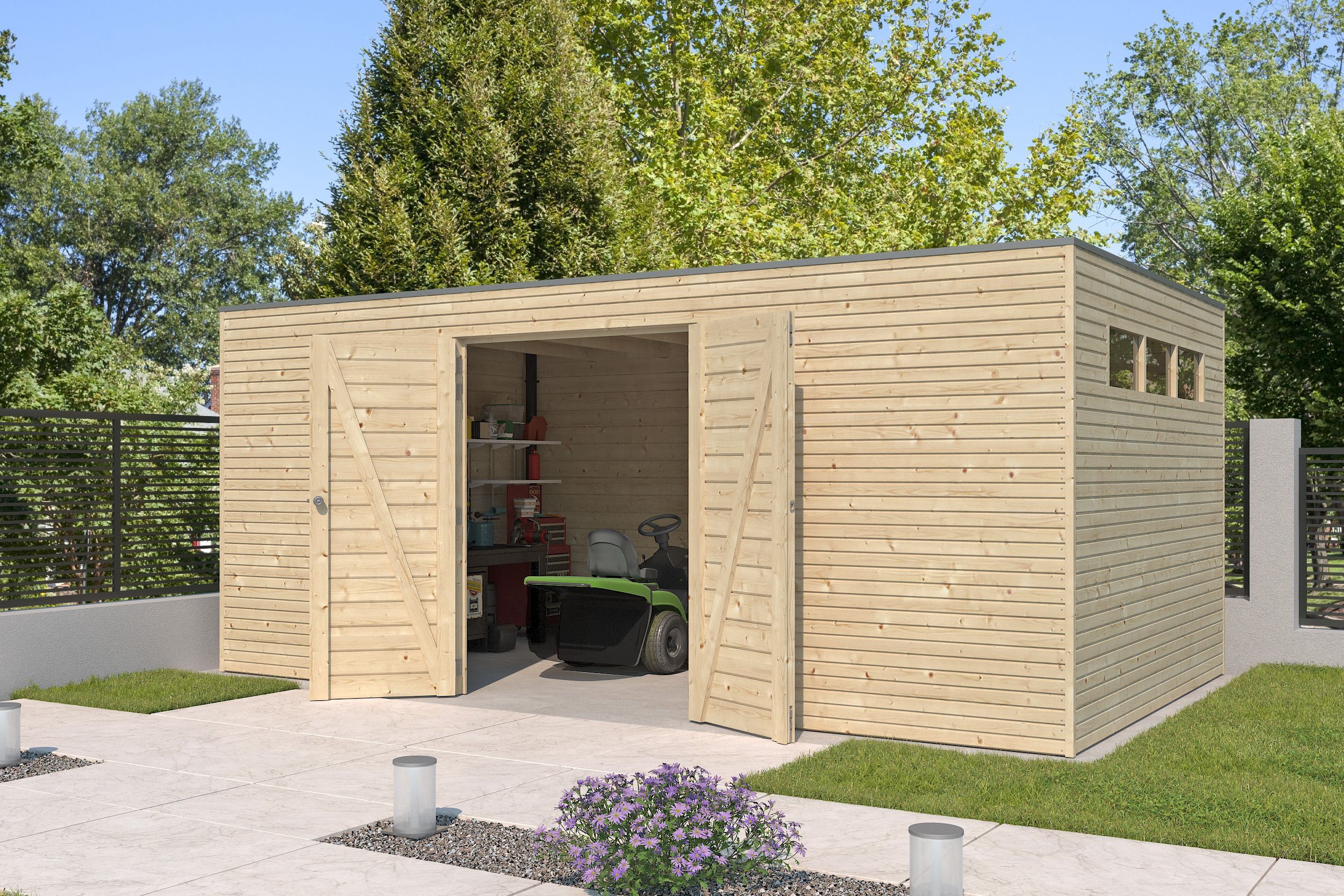 Gartenhaus Modell QB-Line 15,30 m² Rabatt: 26 %