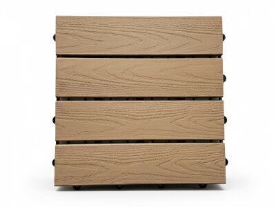 WPC Terrassenfliese Holzoptik Bangkirai Set 1 m²