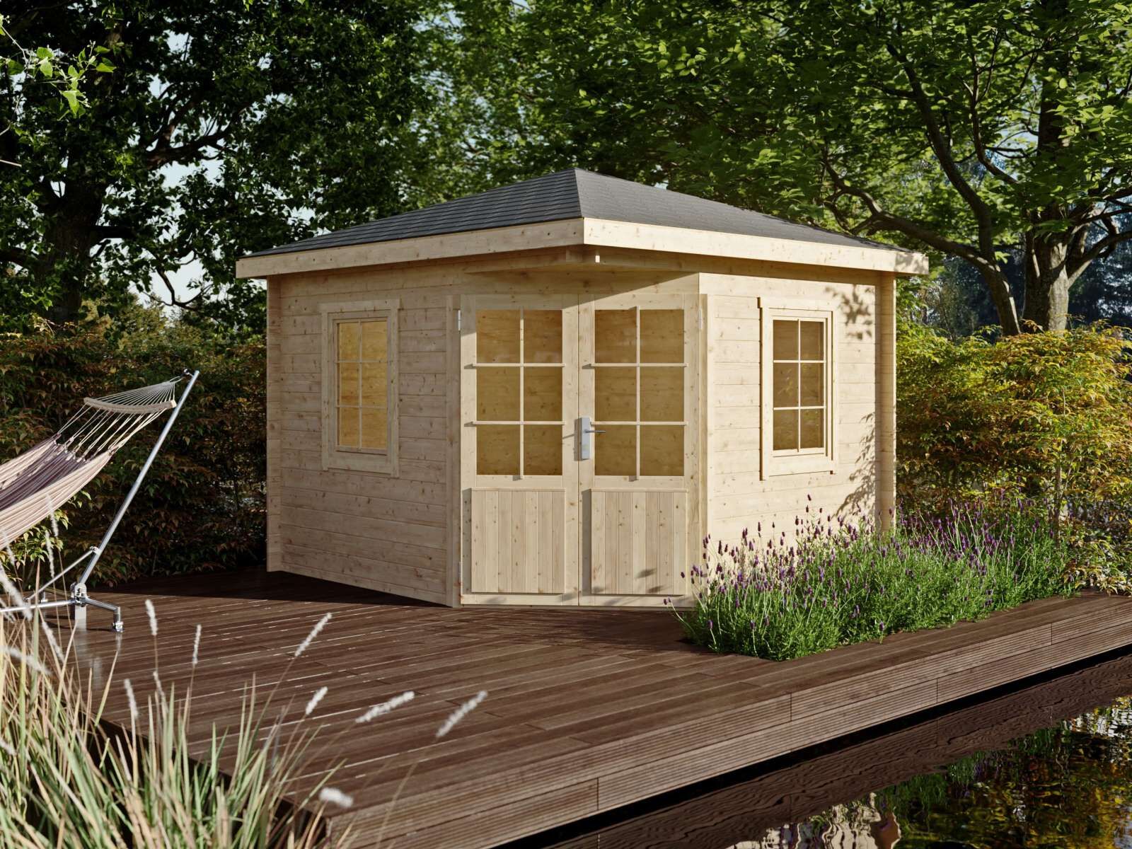 Fjordholz 5 Eck Gartenhaus Modell Evelyn 3A online bestellen