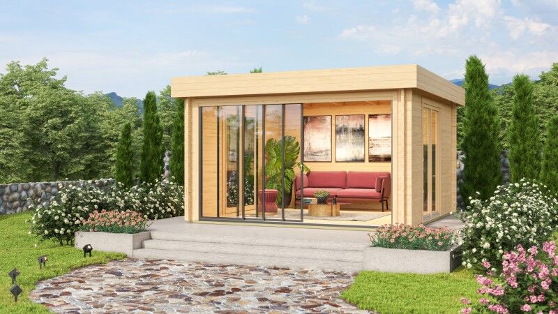 Gartenhaus Modell Alu Concept Lounge 70A