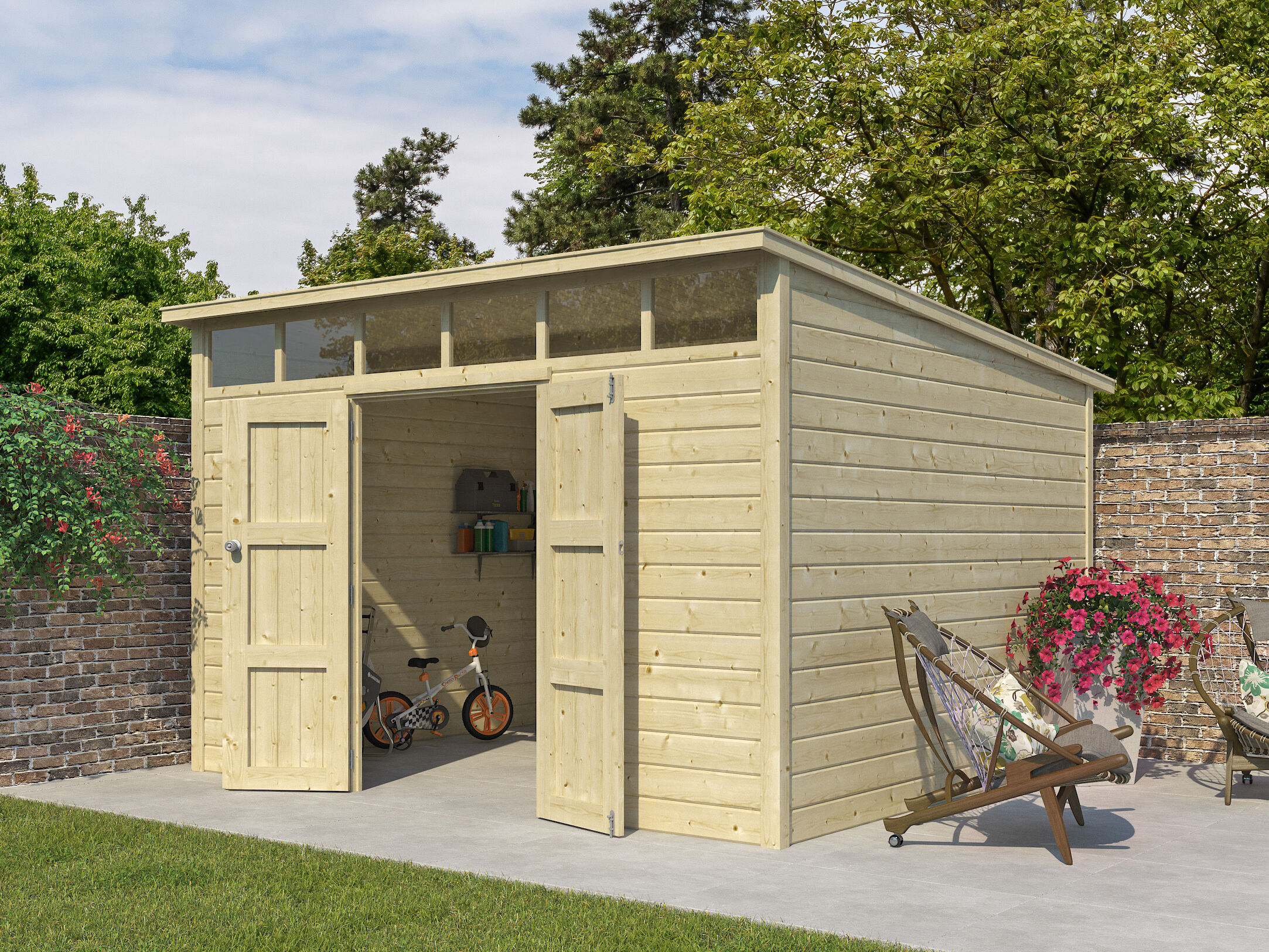 Gartenhaus Modell Q-Line 10,80 m² Rabatt: 26 %