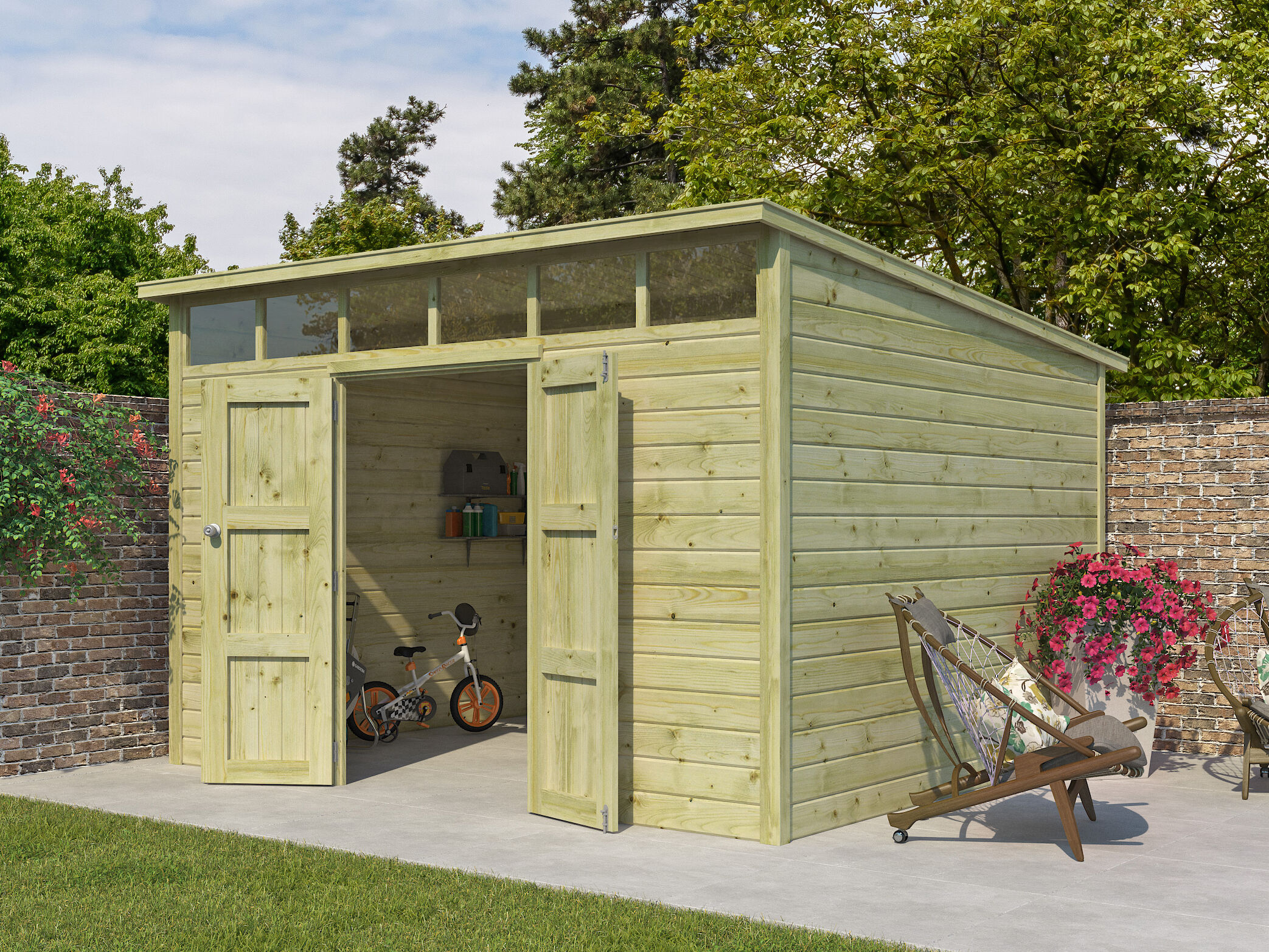 Gartenhaus Modell Q-Line 10,80 m² |Rabatt: 26 %