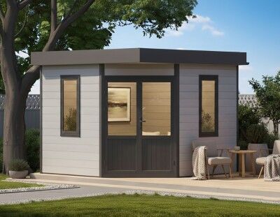 WPC 5-Eck Gartenhaus Modell Style Classic