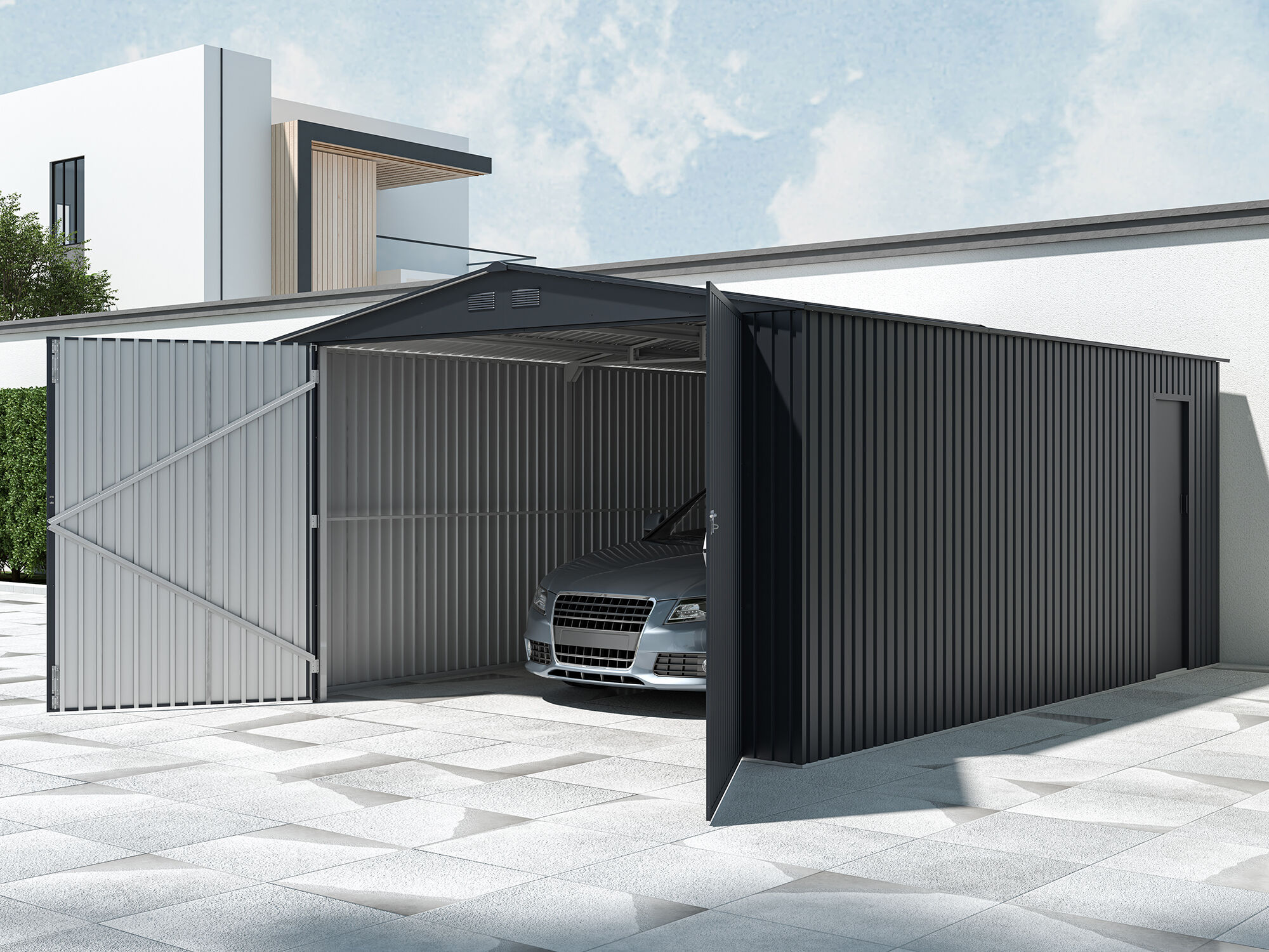 Metallgarage Modell NovaAvant 19,61 m²...