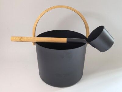 Fjordholz Black Edition Sauna Zubehör-Set 2-Teilig