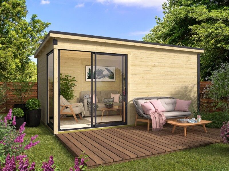Fjordholz Gartenhaus Modell Amrum-4