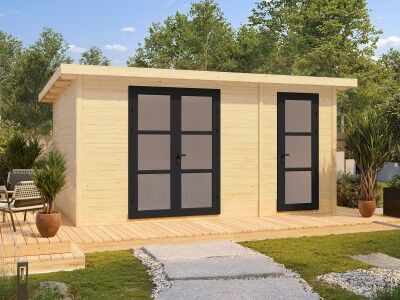 Fjordholz Gartenhaus Modell Alu Line 28-F