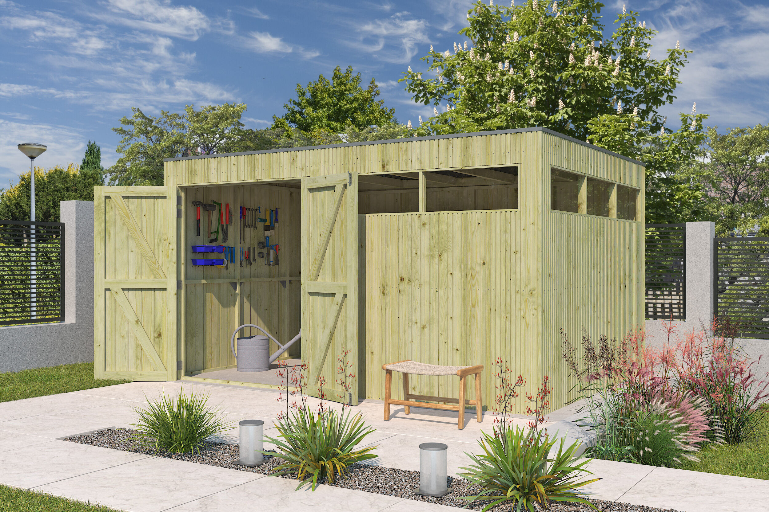 Gartenhaus Modell QBV3-Line 11,89 m² Rabatt: 26 %