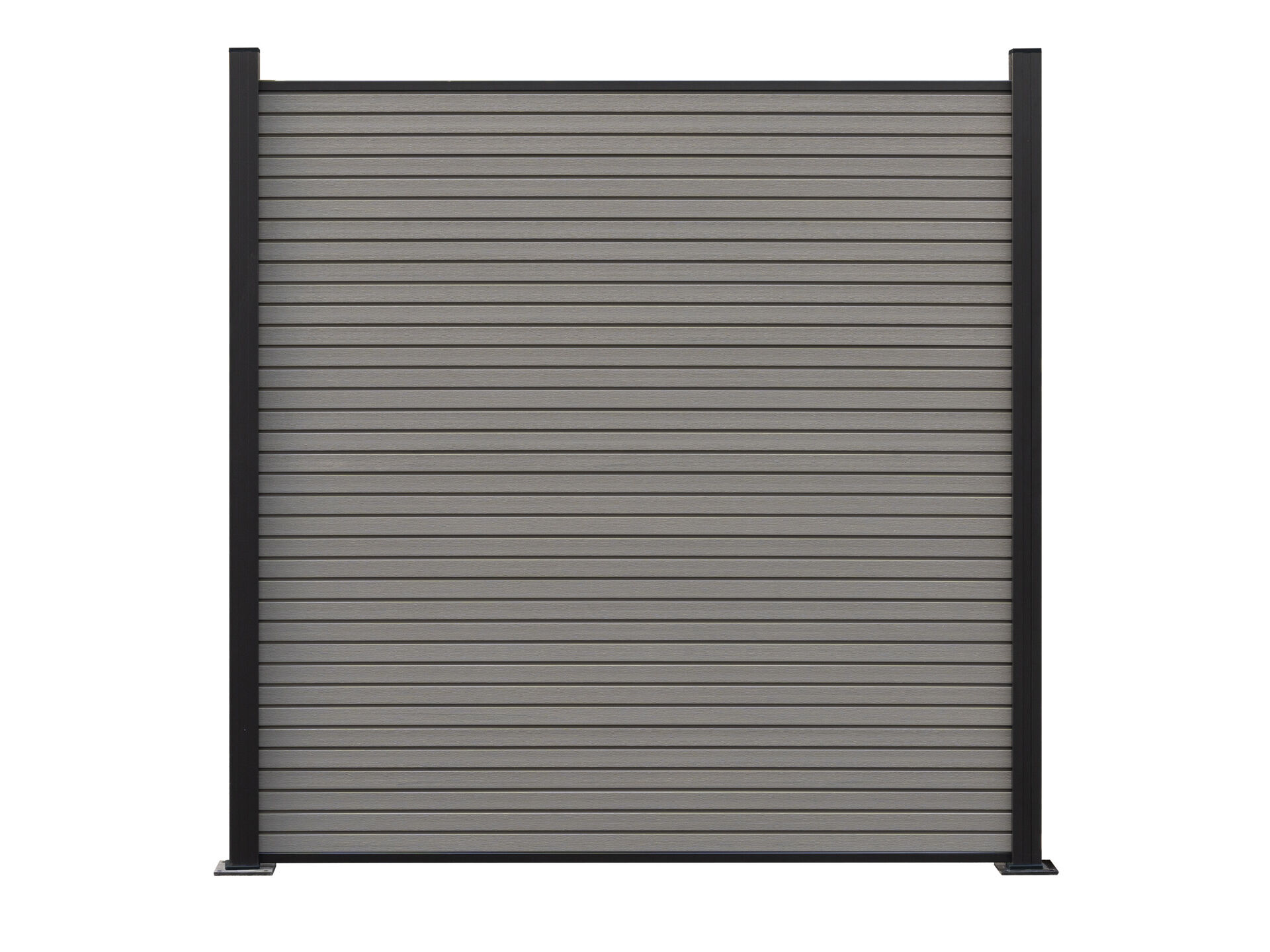 WPC Steckzaun Modell FineLine 180x180 cm Teak