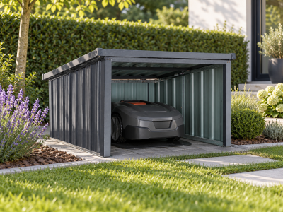 StarLine Metall Mähroboter Garage mit Pultdach