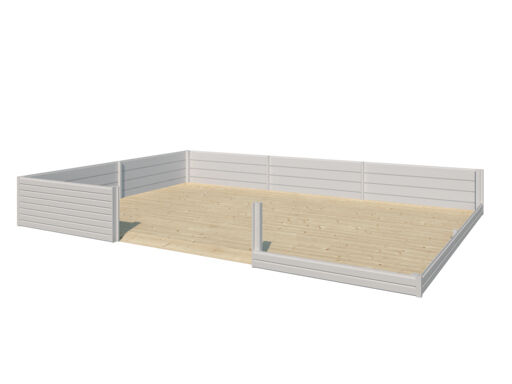 15mm Fußbodenpaket für Gartenhaus Modell QB-Line 4