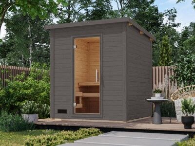 Saunahaus Modell Kaija 2 terragrau