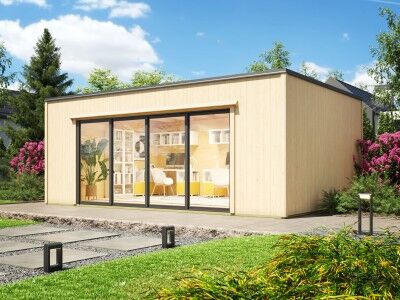 Fjordholz Gartenhaus Modell Q-Bic Office 34 C