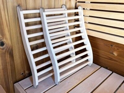Fjordholz ergonomische Sauna Rückenlehne Premium 2er Set