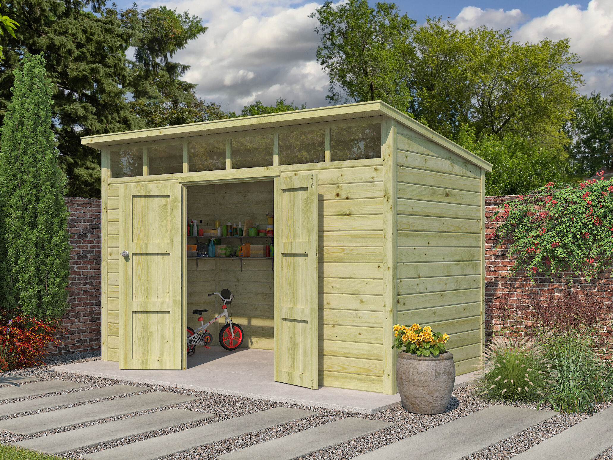 Gartenhaus Modell Q-Line 6,48 m² Rabatt: 26 %