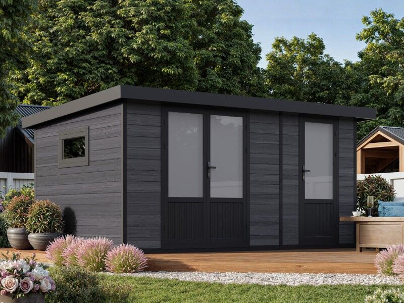 WPC Gartenhaus Modell Style DeLuxe 2-Raum 12,24 m²