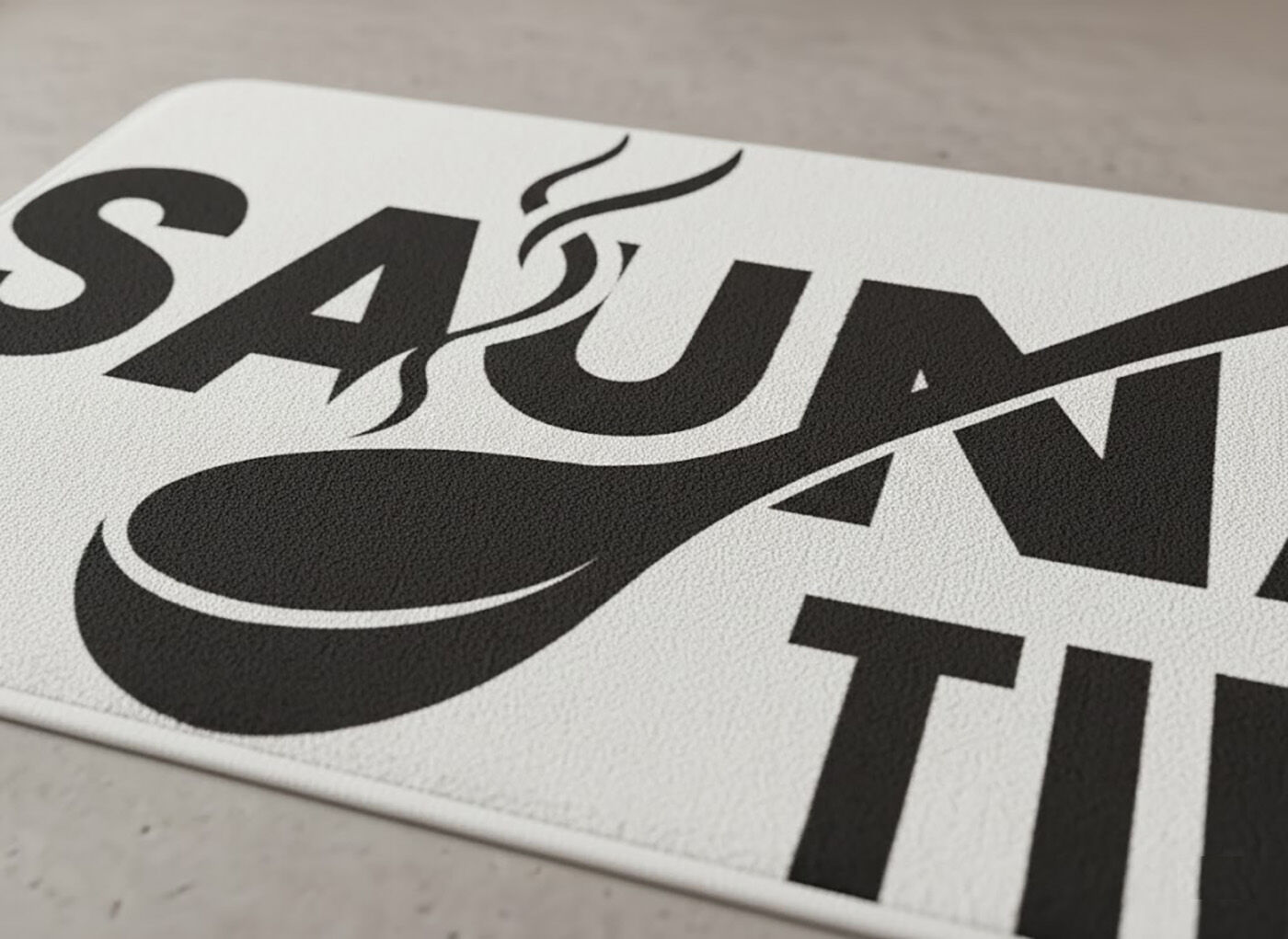 Sauna Bodenmatte 50 x 80 cm weiß (RABAT...