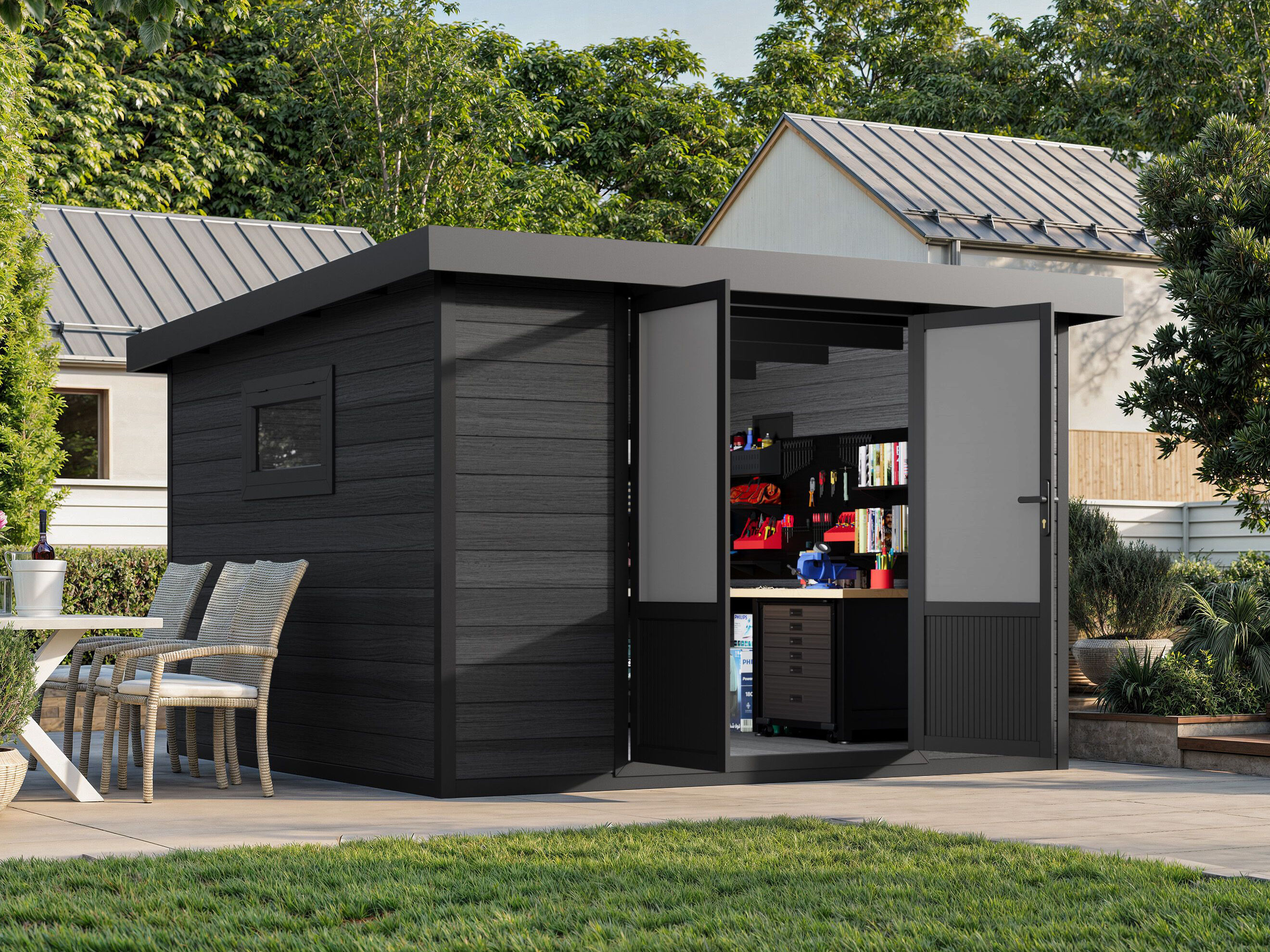 26 % reduziert: WPC Ferienhaus Modell Style DeLuxe 8,4 m²