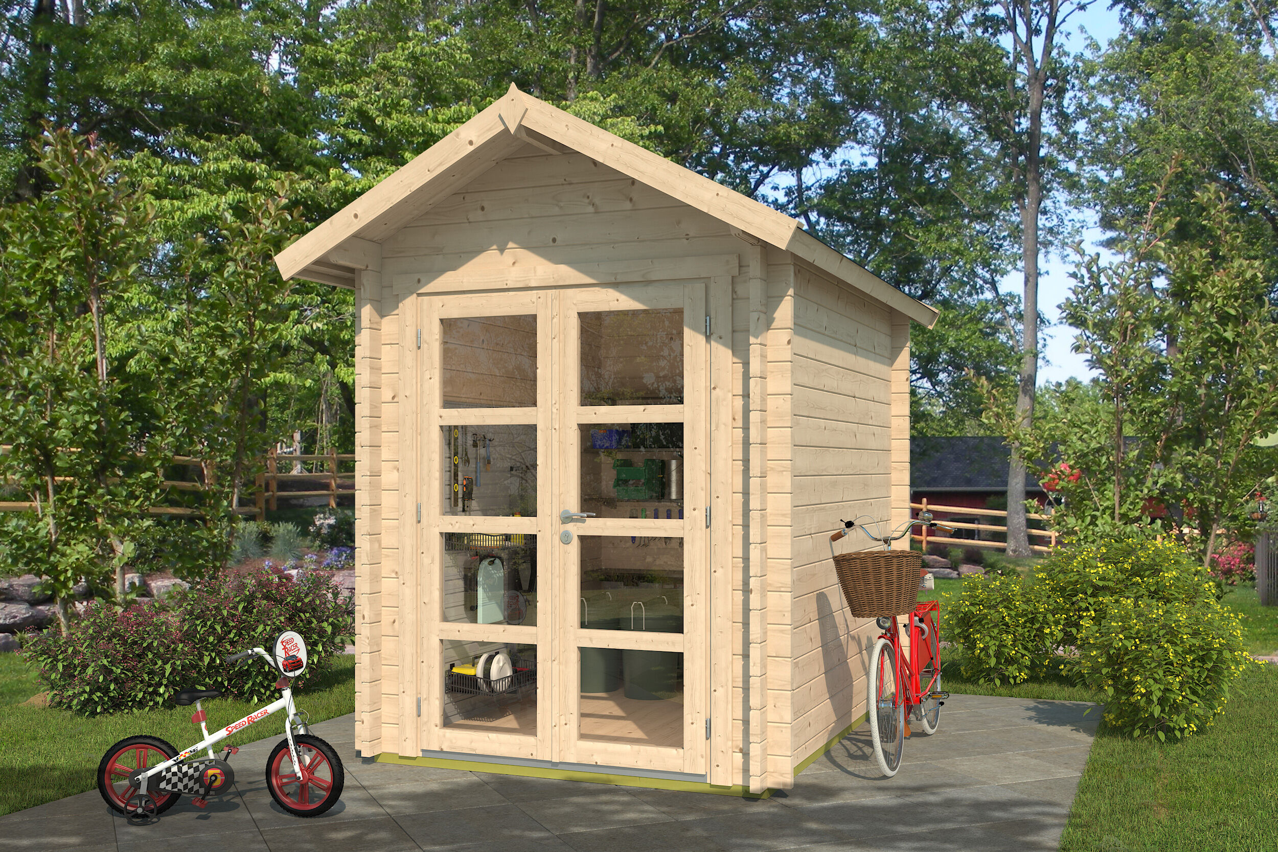 Fjordholz Holzgartenhaus Modell Lexi 44 B Premium | 2x2m