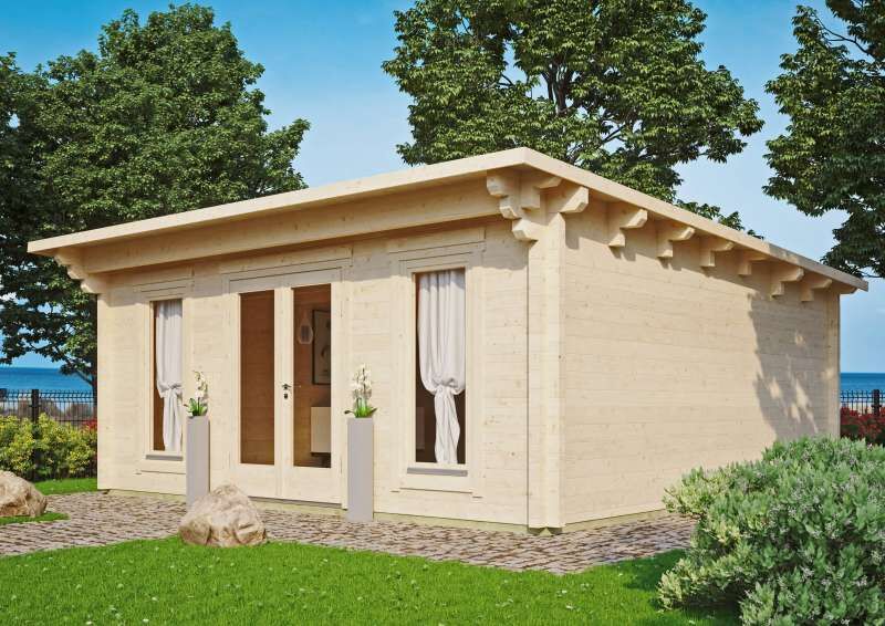 Winterfeste, isolierte Gartenhäuser aus Holz mit gedämmtem Fußboden