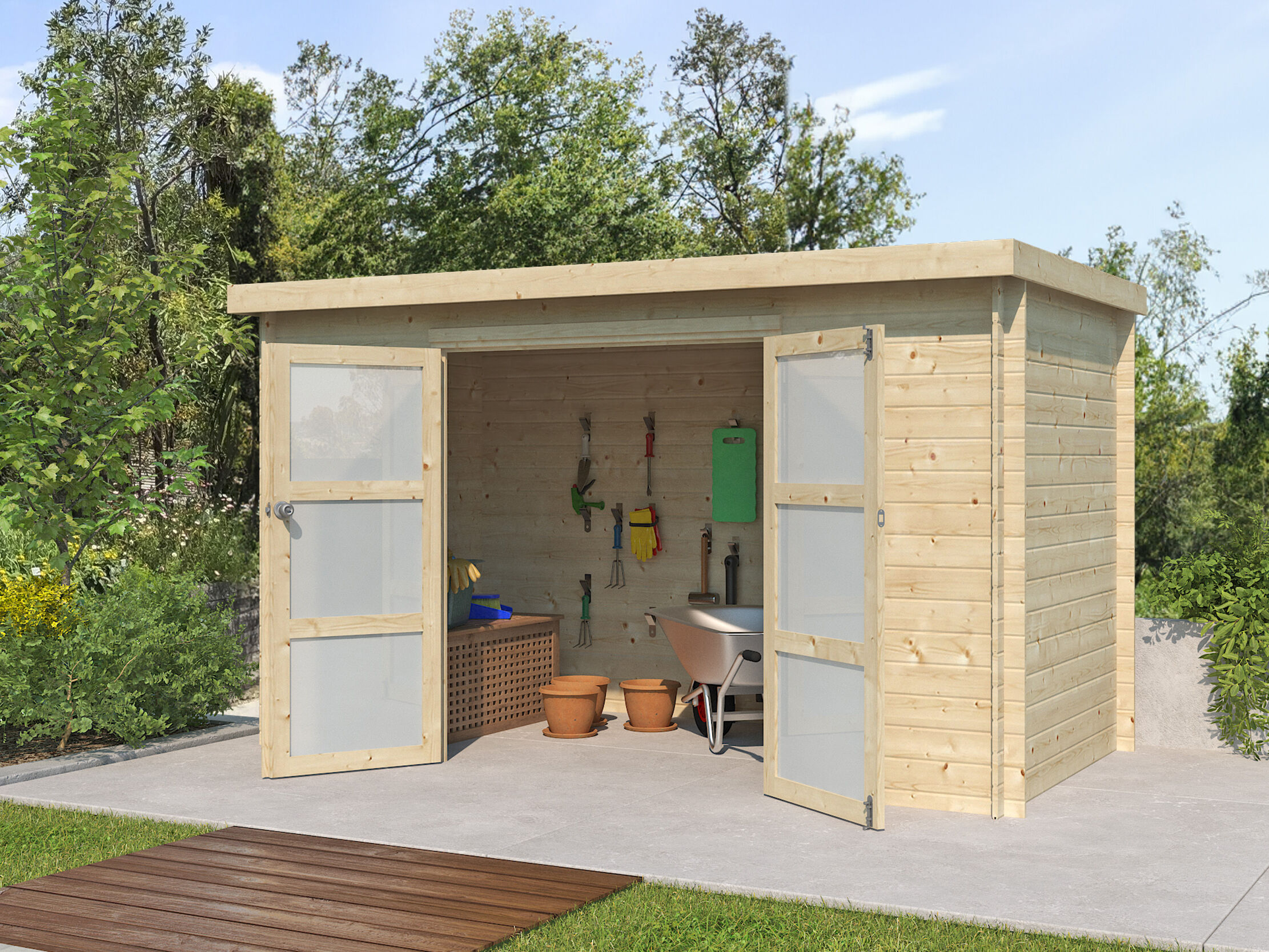 Gerätehaus Modell Nyborg 5,69 m² Rabatt: 26 %