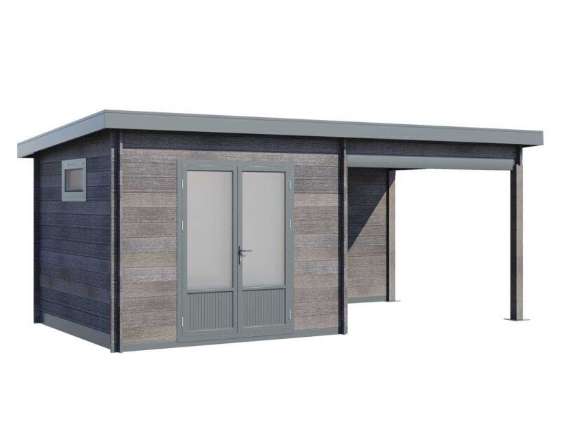 Wolff Finnhaus WPC Gartenhaus Trend D mit Lounge online bestellen