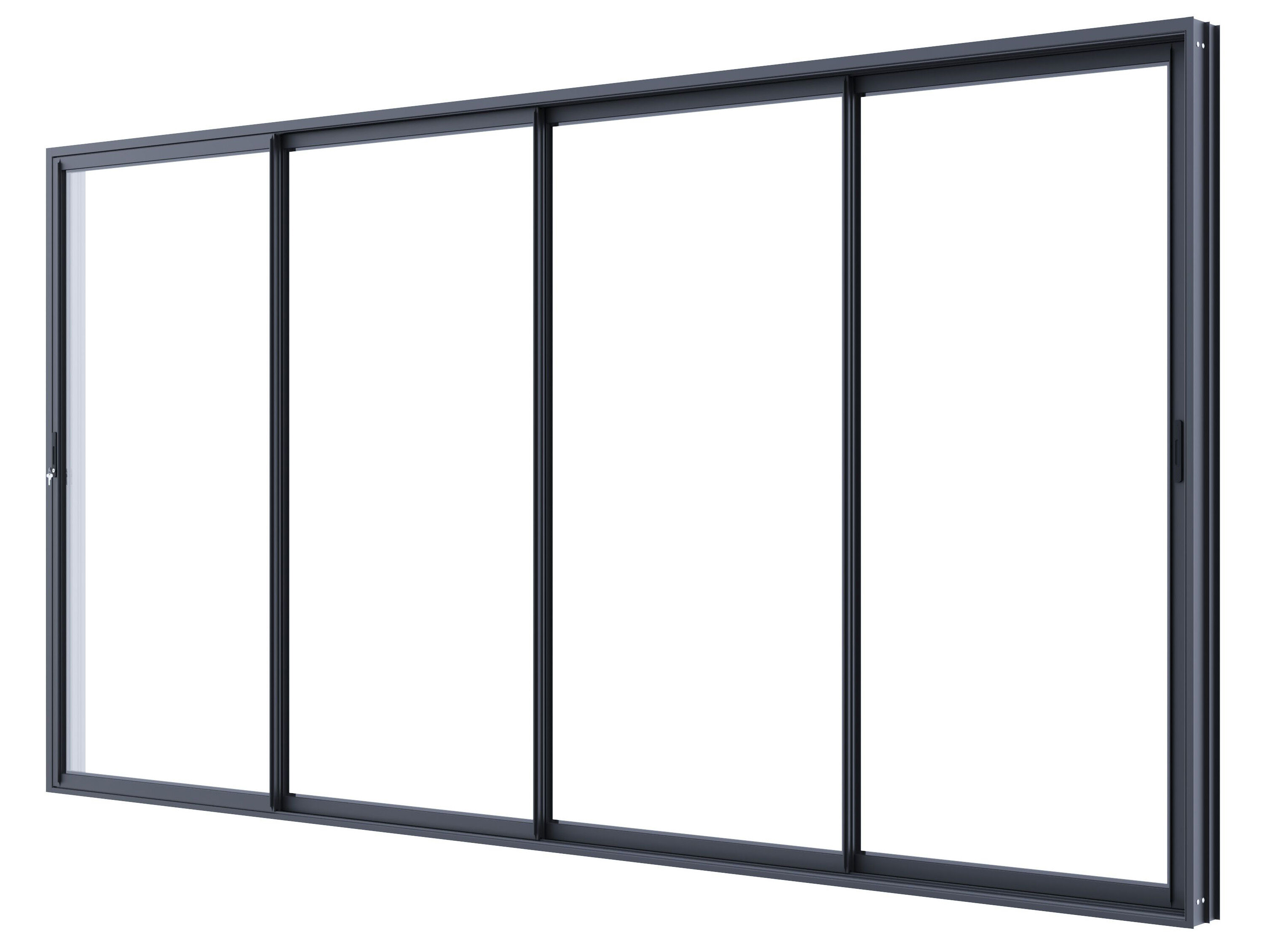 StarLine Aluminium Schiebetür 400 x 206 cm | 4x2m