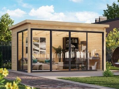 Fjordholz Gartenhaus Modell Office IsoSlide 3