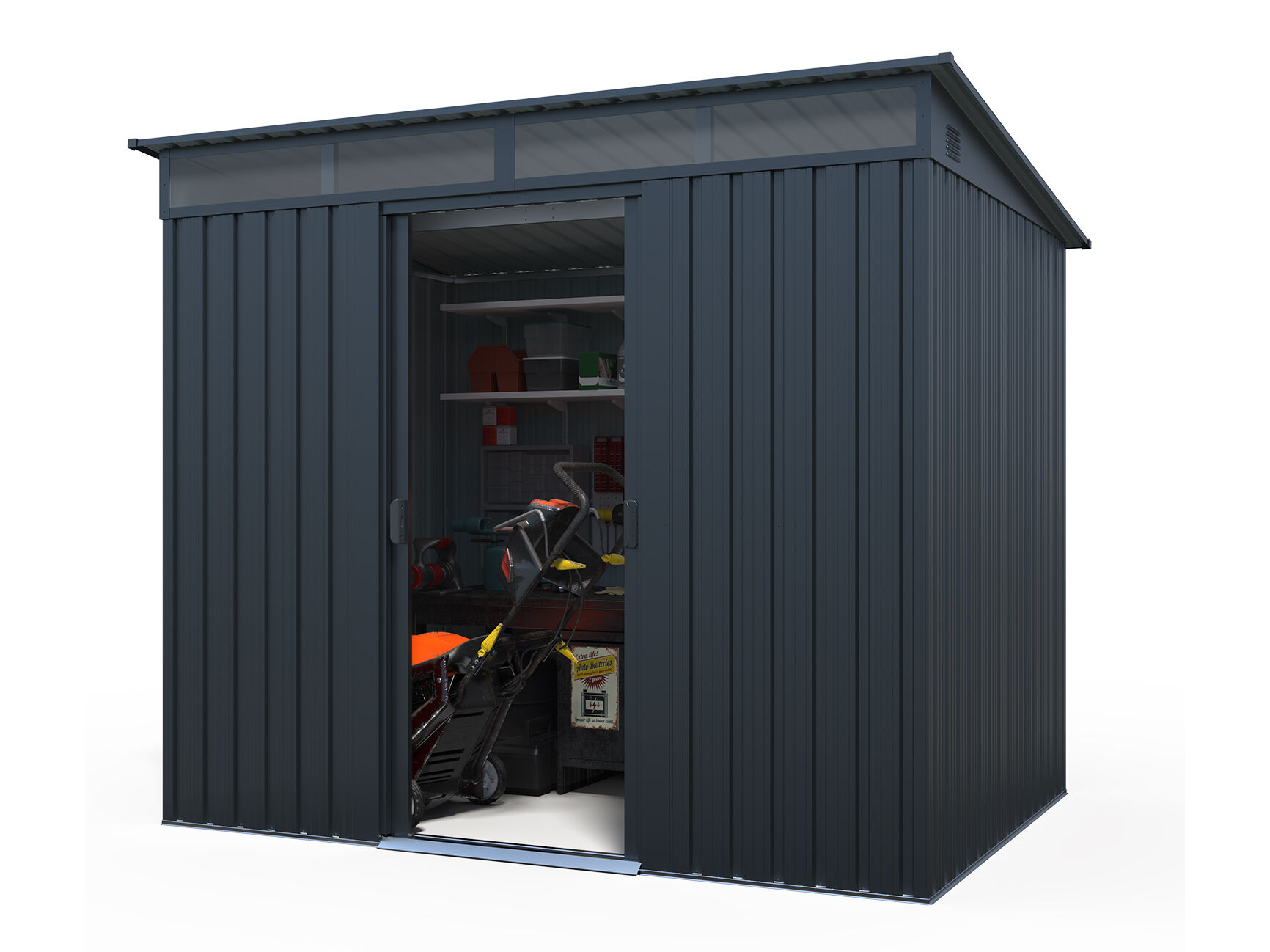 41% reduziert - Metall Gerätehaus Modell Lübeck 3,66 m²