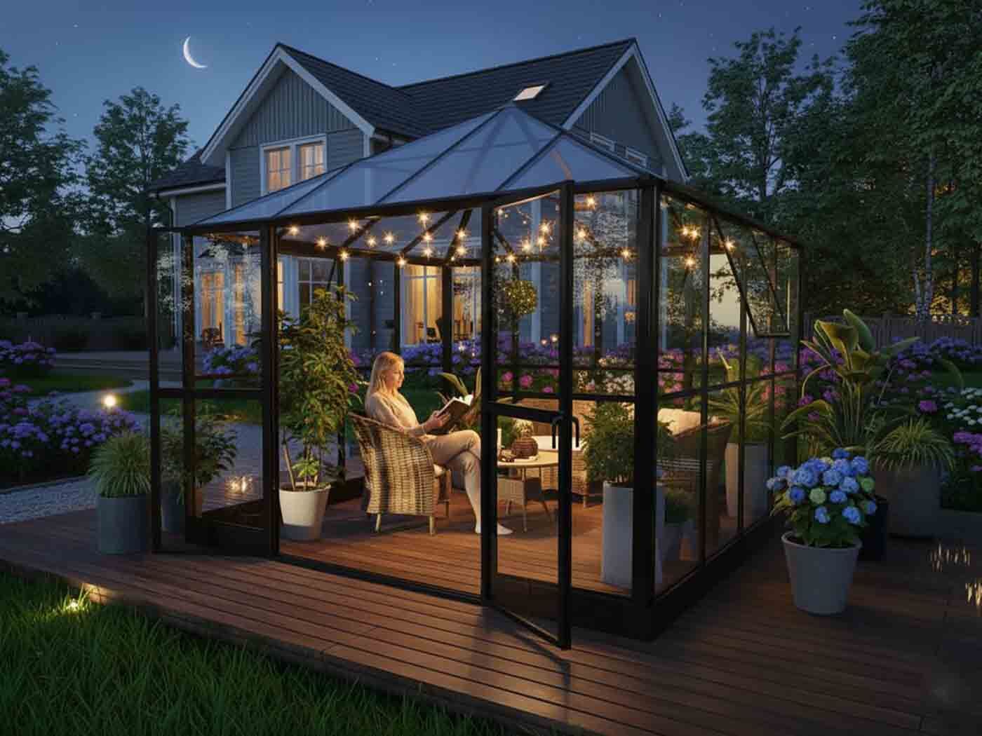 StarLine Gewächshaus Modell Flora Loung...