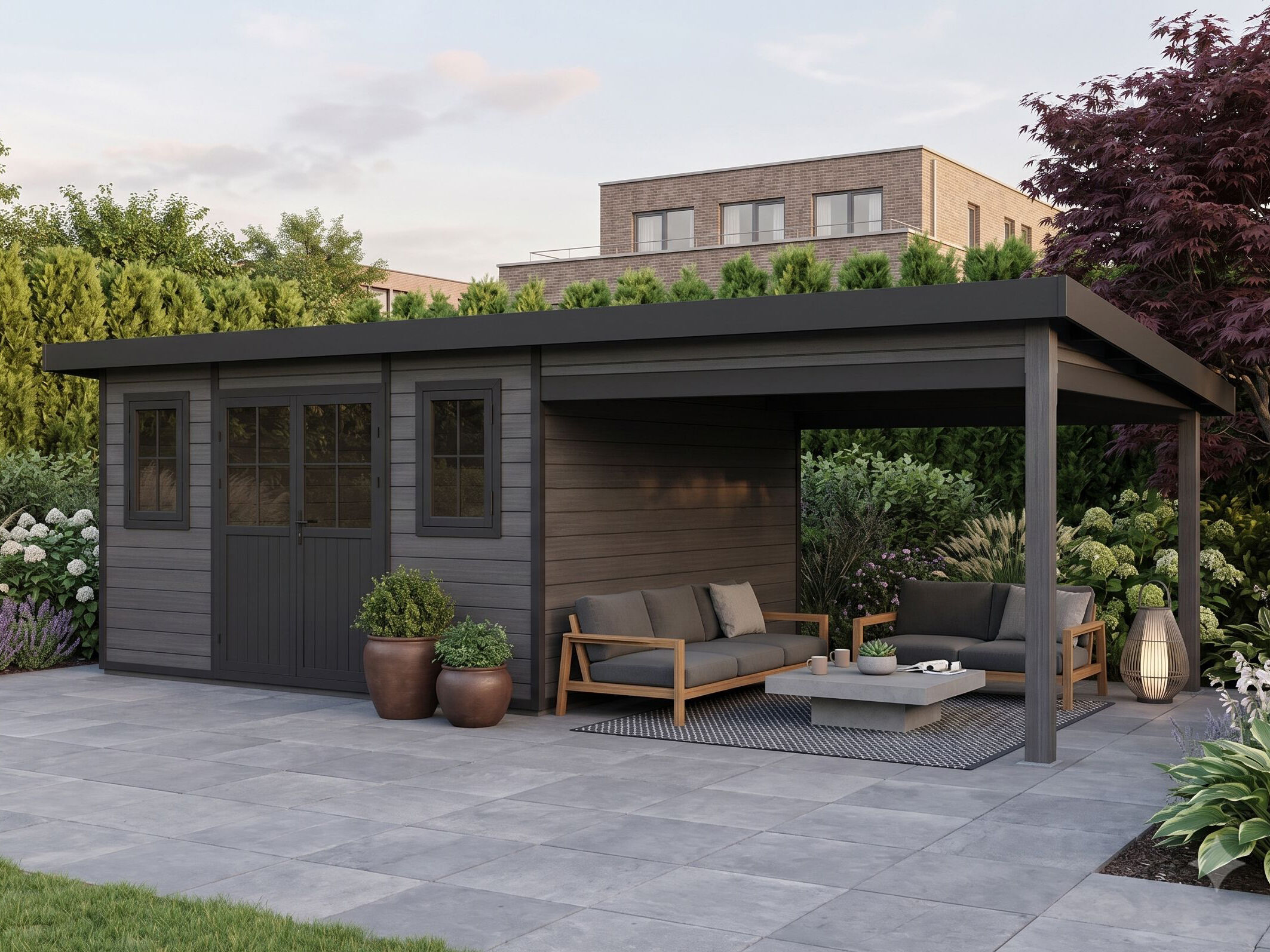 5x4m WPC Gartenhaus Modell Style DeLuxe 20,00 m²| Rabatt: 28%