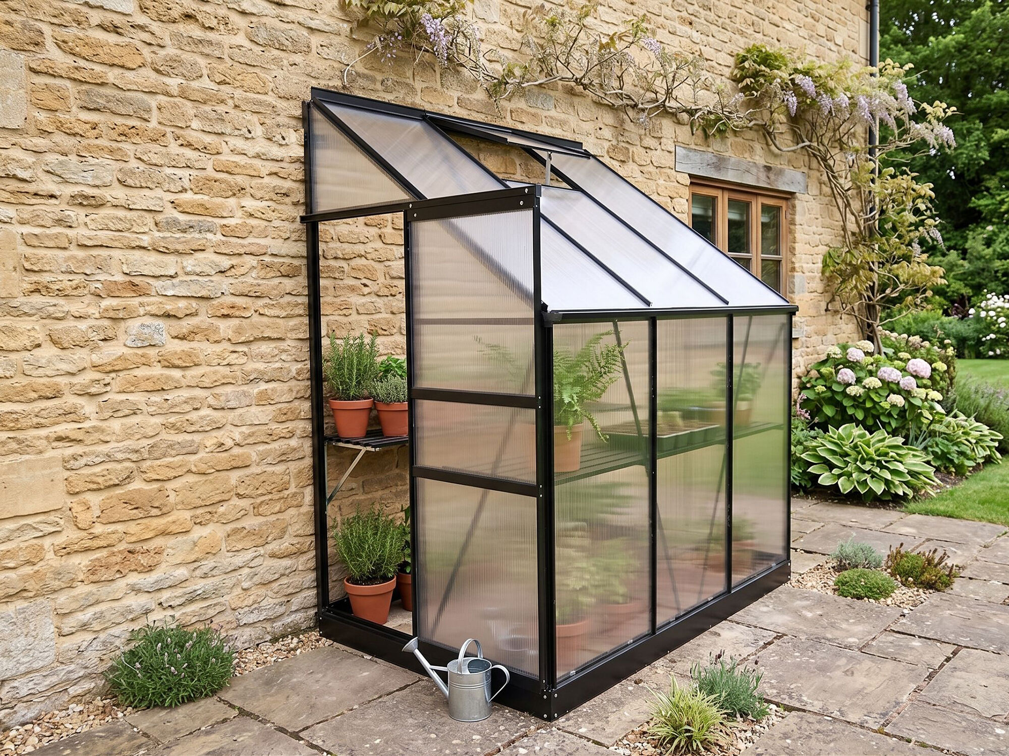38 % Discount! StarLine Anlehngewächshaus Modell Flora 2,4 m² 38 % Discount! StarLine Anlehngewächshaus Modell Flora 2,4 m²