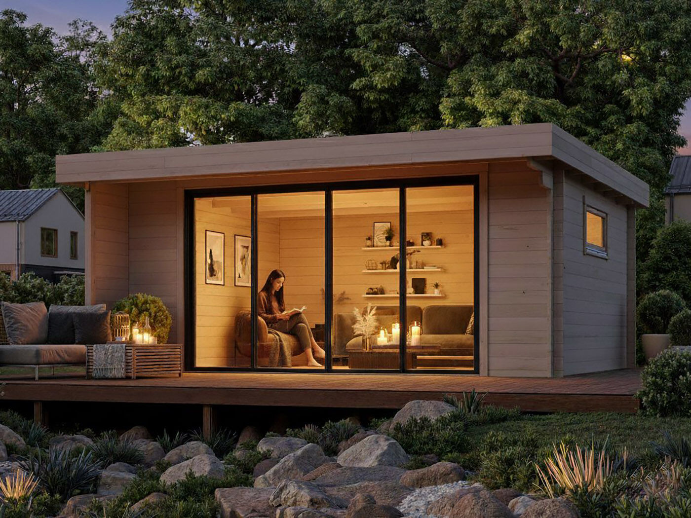 32% Discount! Fjordholz Gartenhaus Modell Kubi 44 IsoSlide