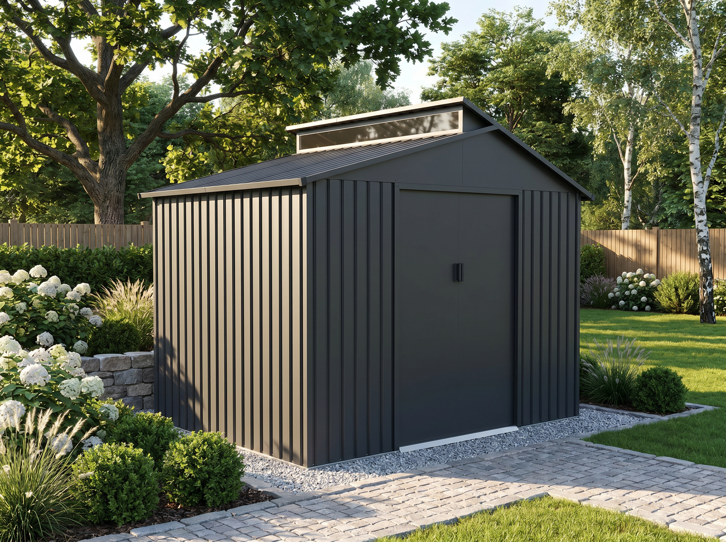 25% Rabatt ! Metall Gerätehaus Modell Viva 5,44 m²