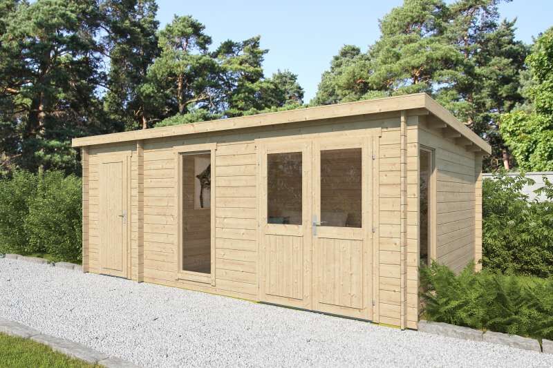 Gartenhäuser aus Holz kaufen >> 28 mm Wandstärke
