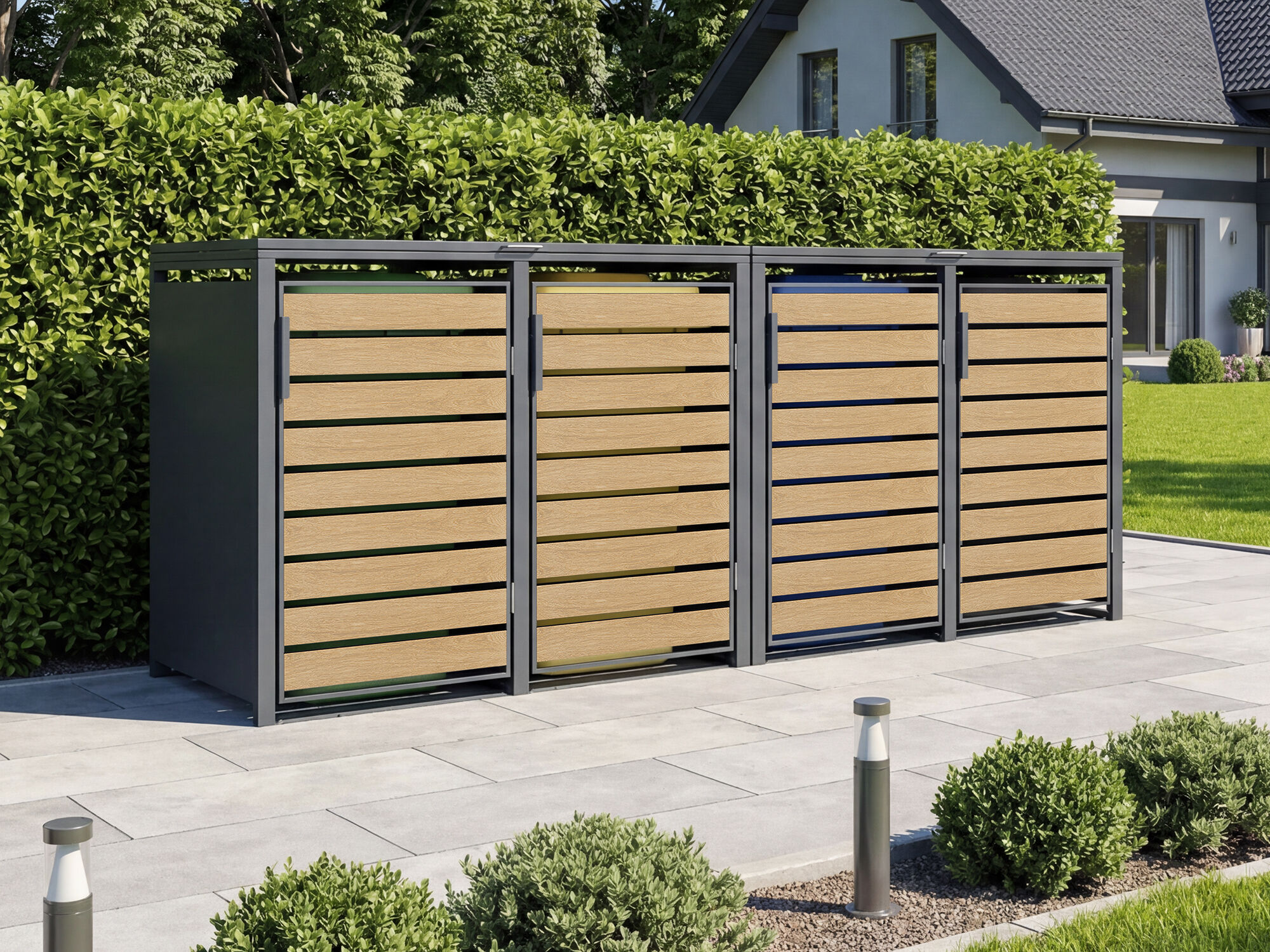 31 % Discount! StarLine 4er Mülltonnenbox Modell Velaro 240 L