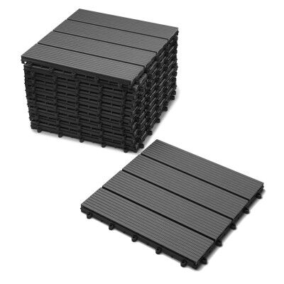 WPC Fliesen Fußboden-Paket – 1 m² Set