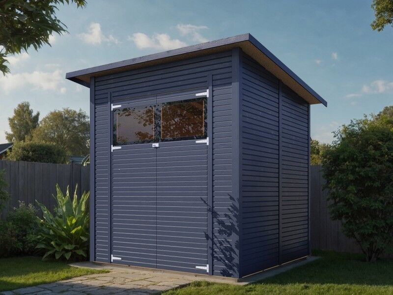 Gerätehaus Modell Pent Modern 3 anthrazit