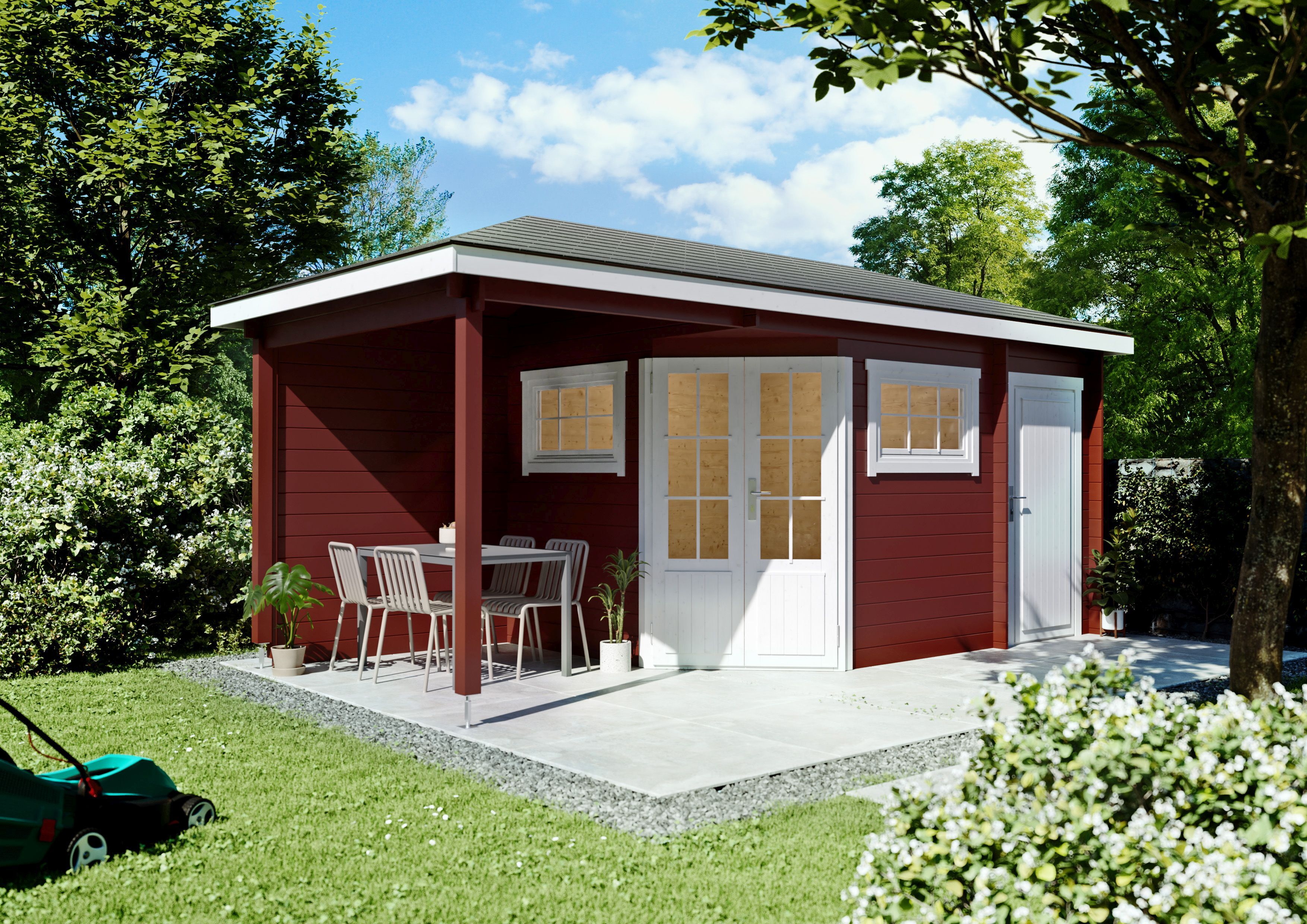 Fjordholz 5-Eck Gartenhaus Modell Evelyn 1B