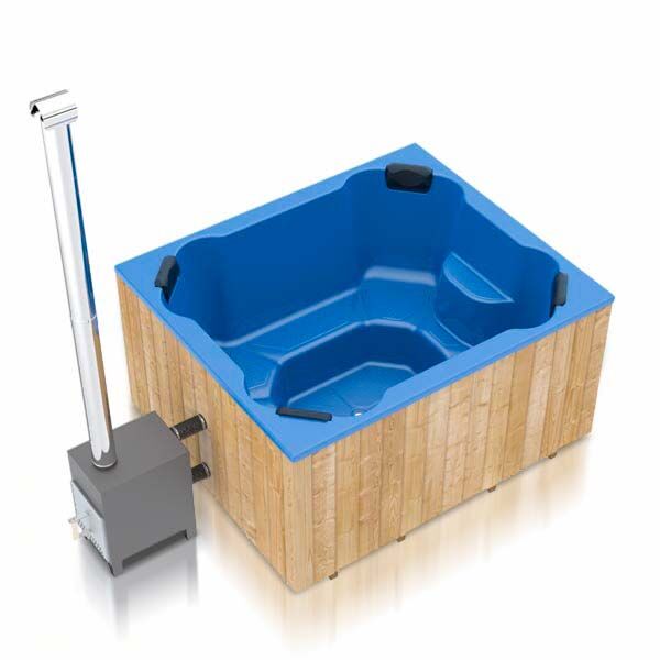 Fjordholz Hot Tub Quattro Mads – eckiges Hot Tub /