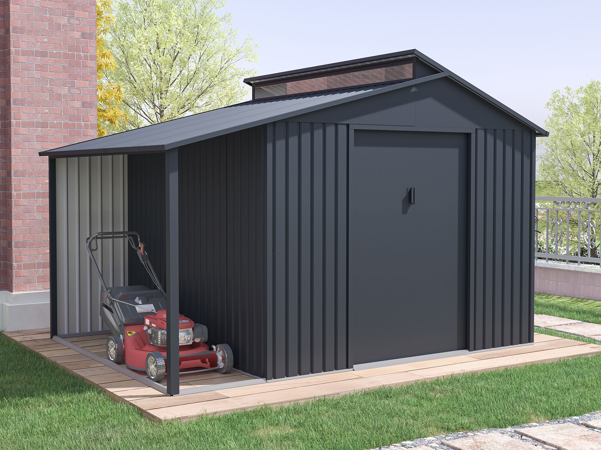 37% Discount! Metall Gerätehaus Modell Viva Varianta 9,12 m²
