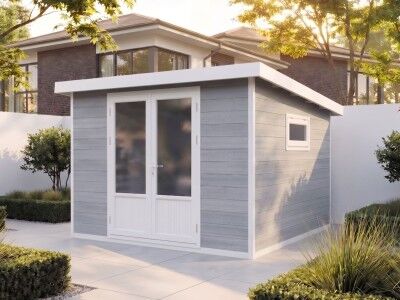 WPC Gartenhaus Modell Ligno White 8,4 m²