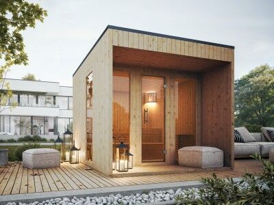 Fjordholz Design Saunahaus Modell Jule