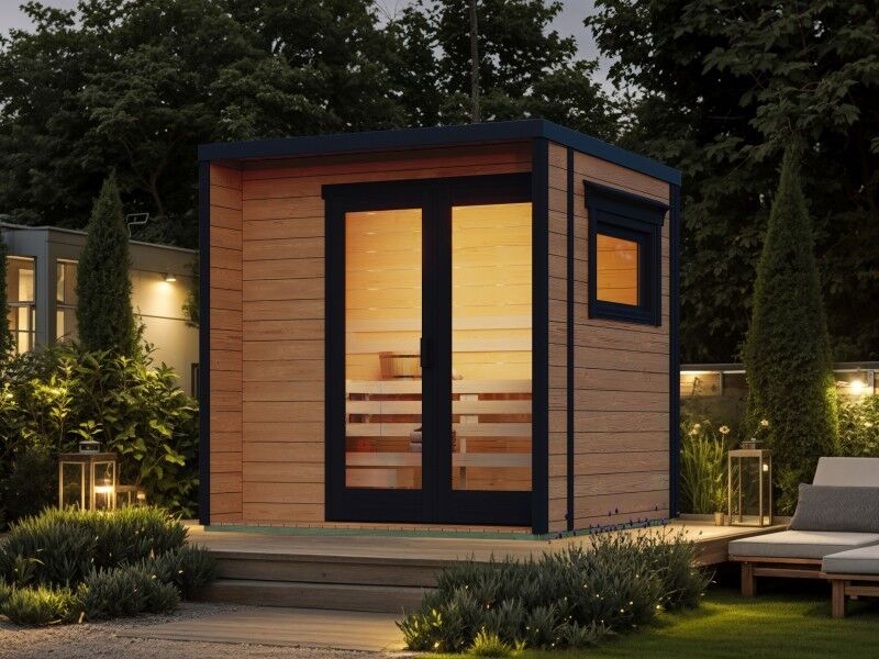 Fjordholz Saunahaus Modell Donny 44 A