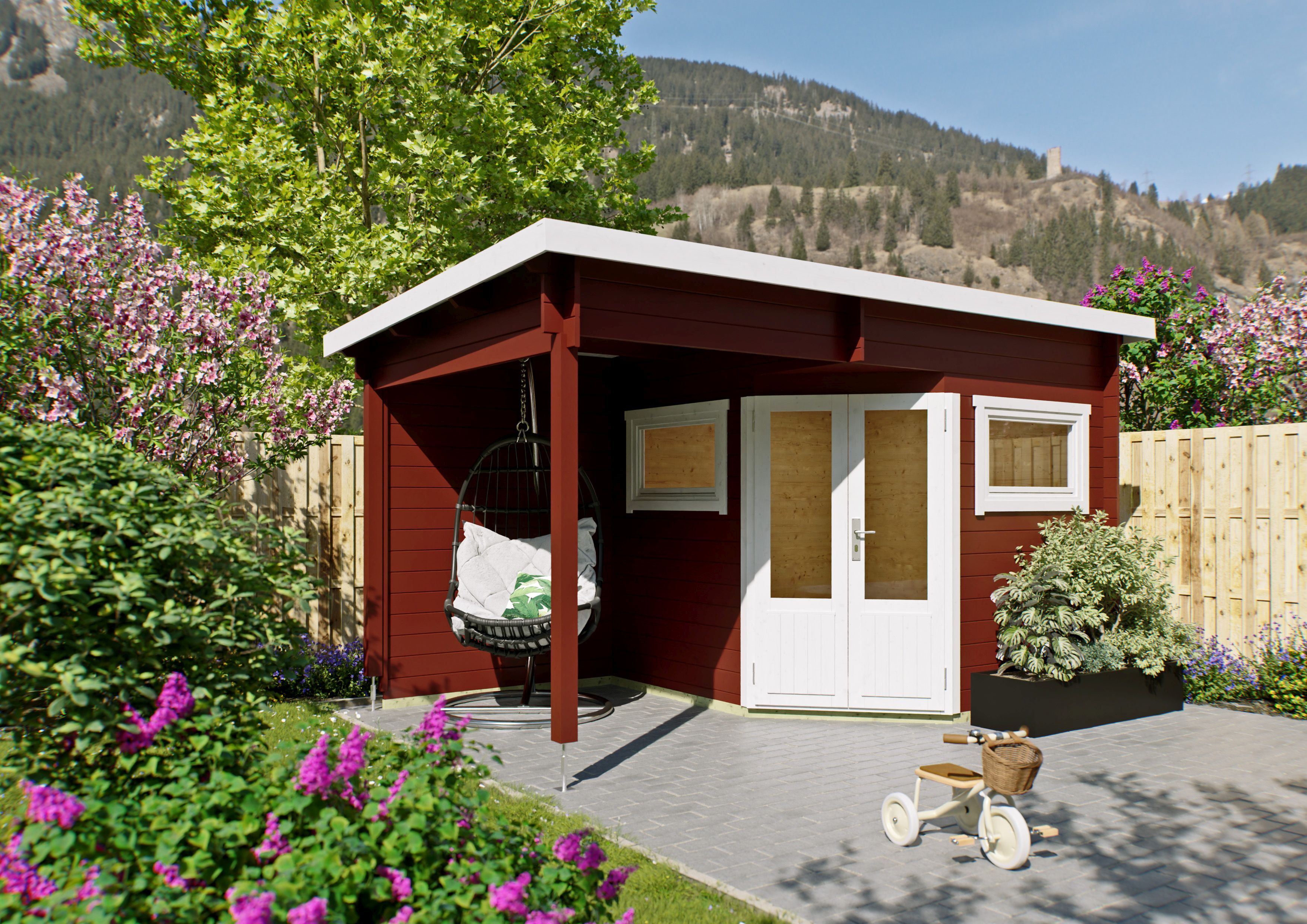 Fjordholz 5-Eck Gartenhaus Modell Leva 2E