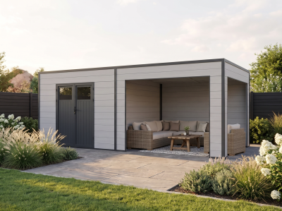 WPC Gartenhaus Modell Cubus Lounge 16,25 m²